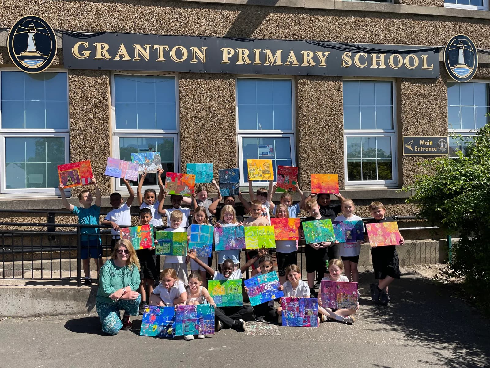 Granton Primary school children