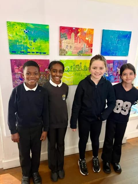 School children from Granton Primary
