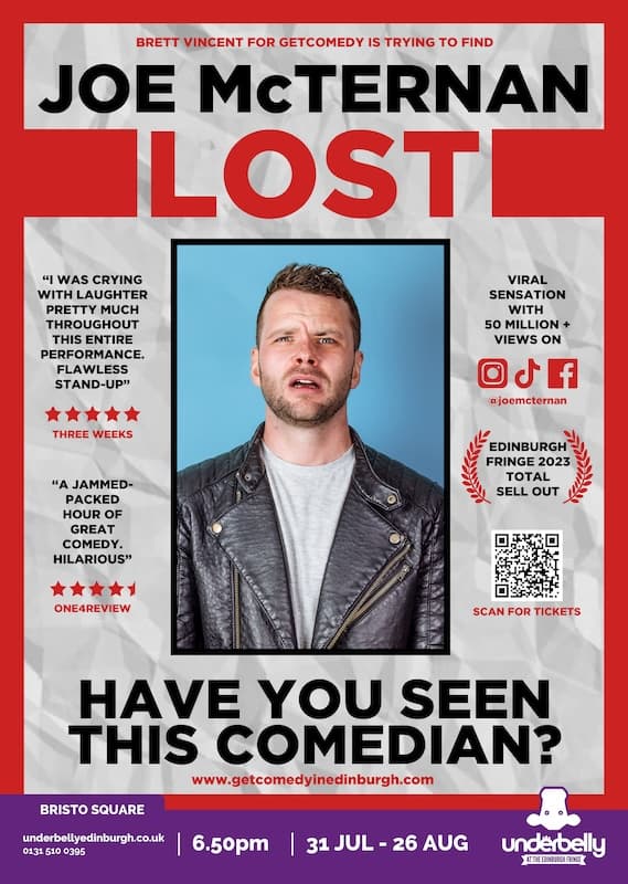 Joe McTernan Returns to the Fringe with a Bigger Stage and Even Bigger Laughs