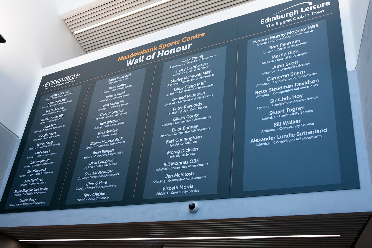 Nominations Open for Meadowbank Sports Centre’s Wall of Honour
