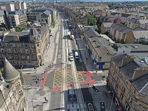 Trams to Newhaven Track Nears Completion