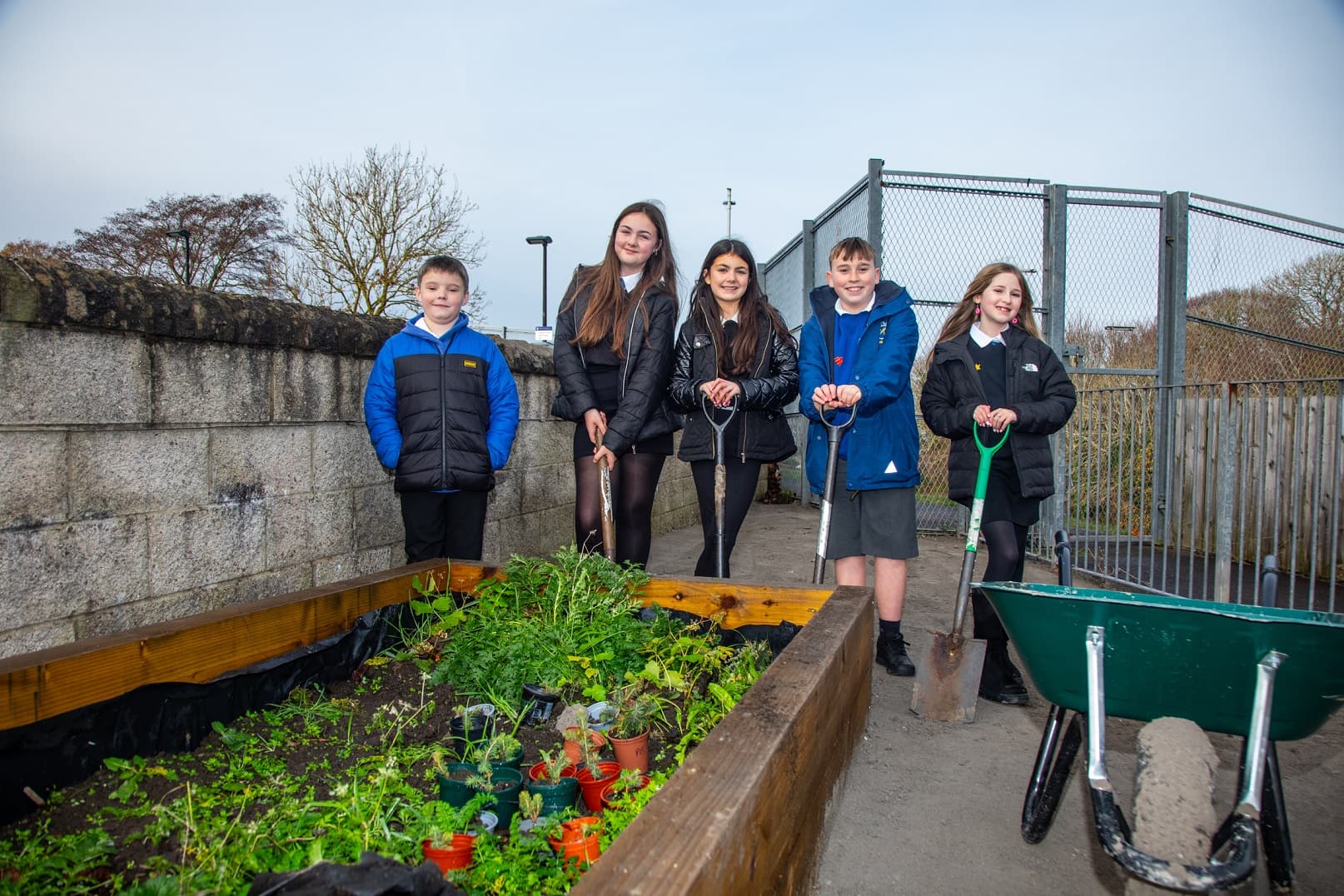 Growing Success: P6 Pupils Transform School Grounds with Community Support