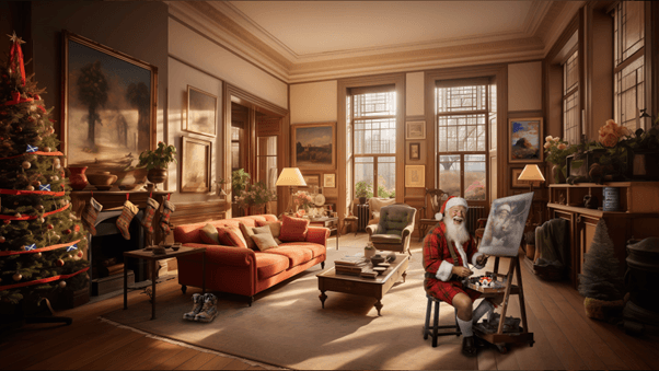 AI-Crafted Magic: Unveiling Santa’s Edinburgh Retreat