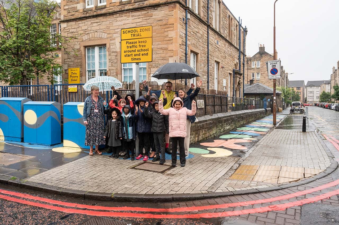 Celebrating Safer Streets: Dalry Primary School Unveils New School Zone