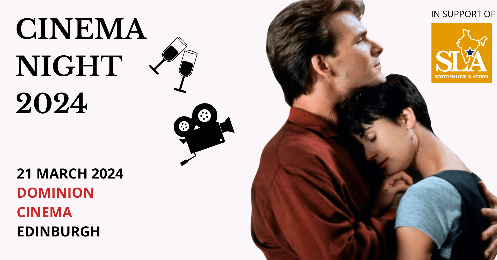 Catch ‘Ghost’ in Gold Class for a Good Cause: Scottish Love in Action’s Cinema Night