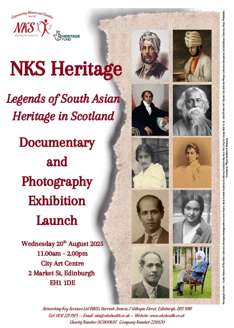 Celebrating South Asian Legends: NKS Launches New Heritage Project in Edinburgh