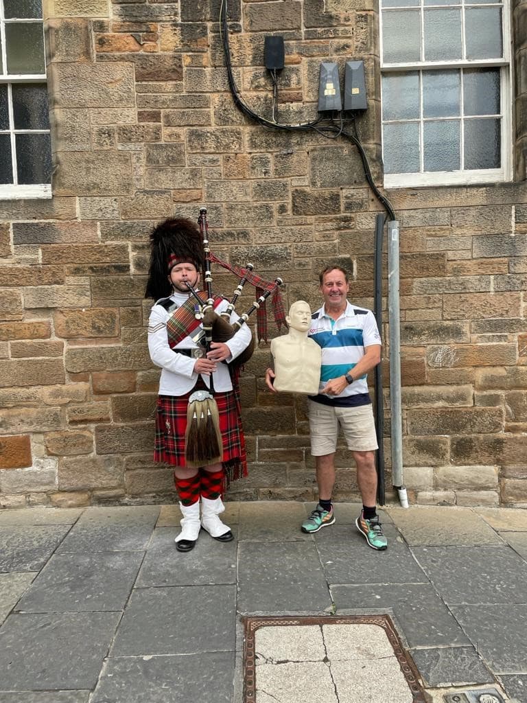 Charity Life-Saver Walking To Raise Money For The British Heart Foundation