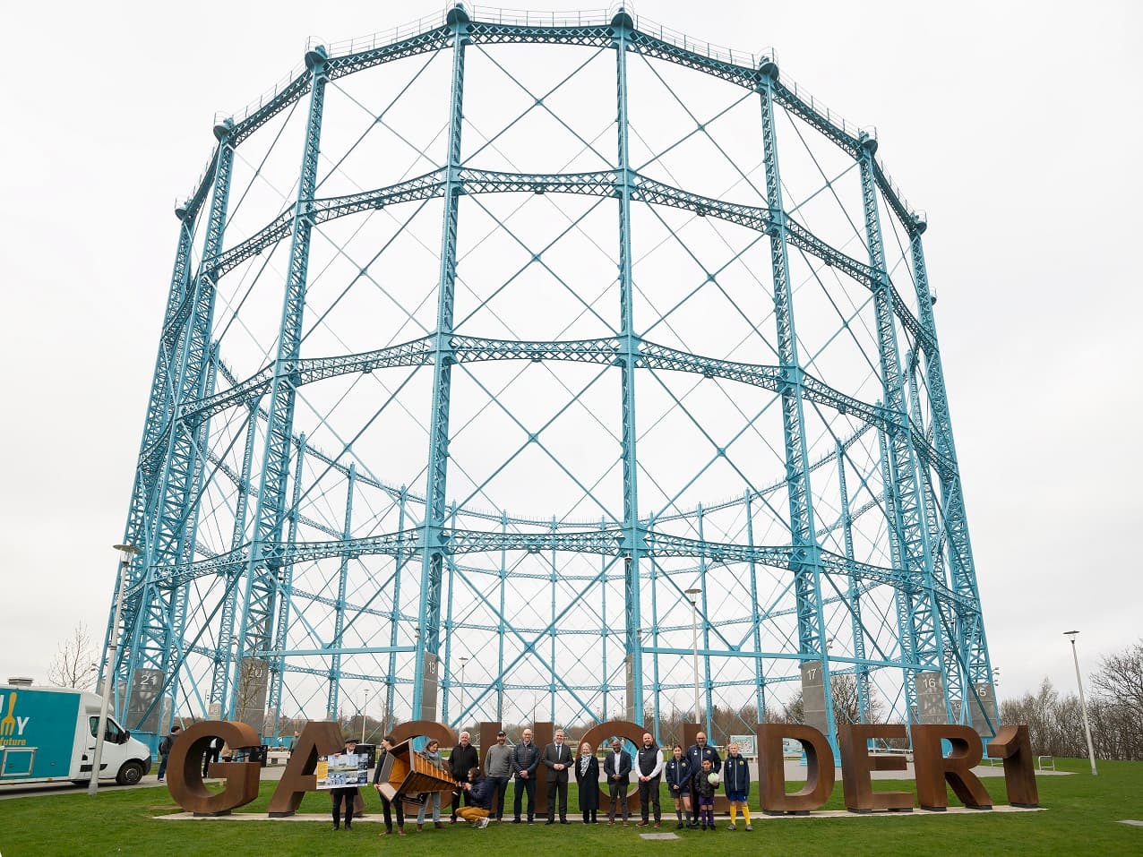 Edinburgh’s Granton Waterfront Welcomes New Public Park Within Restored Gasholder