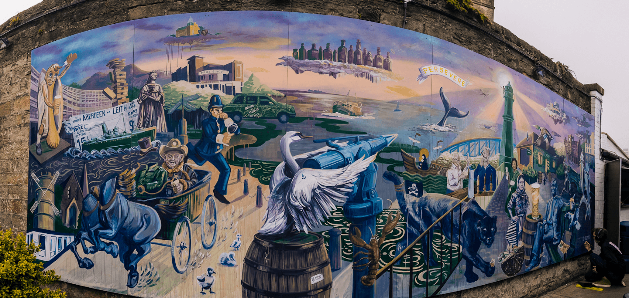 Renowned Street Artist Unveils Mural Celebrating The City’s Most Diverse Area, Leith