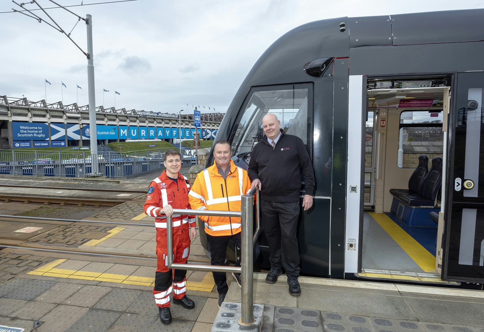 Edinburgh Trams Teams Up with Air Ambulance Charity for Murrayfield Fundraising Challenge