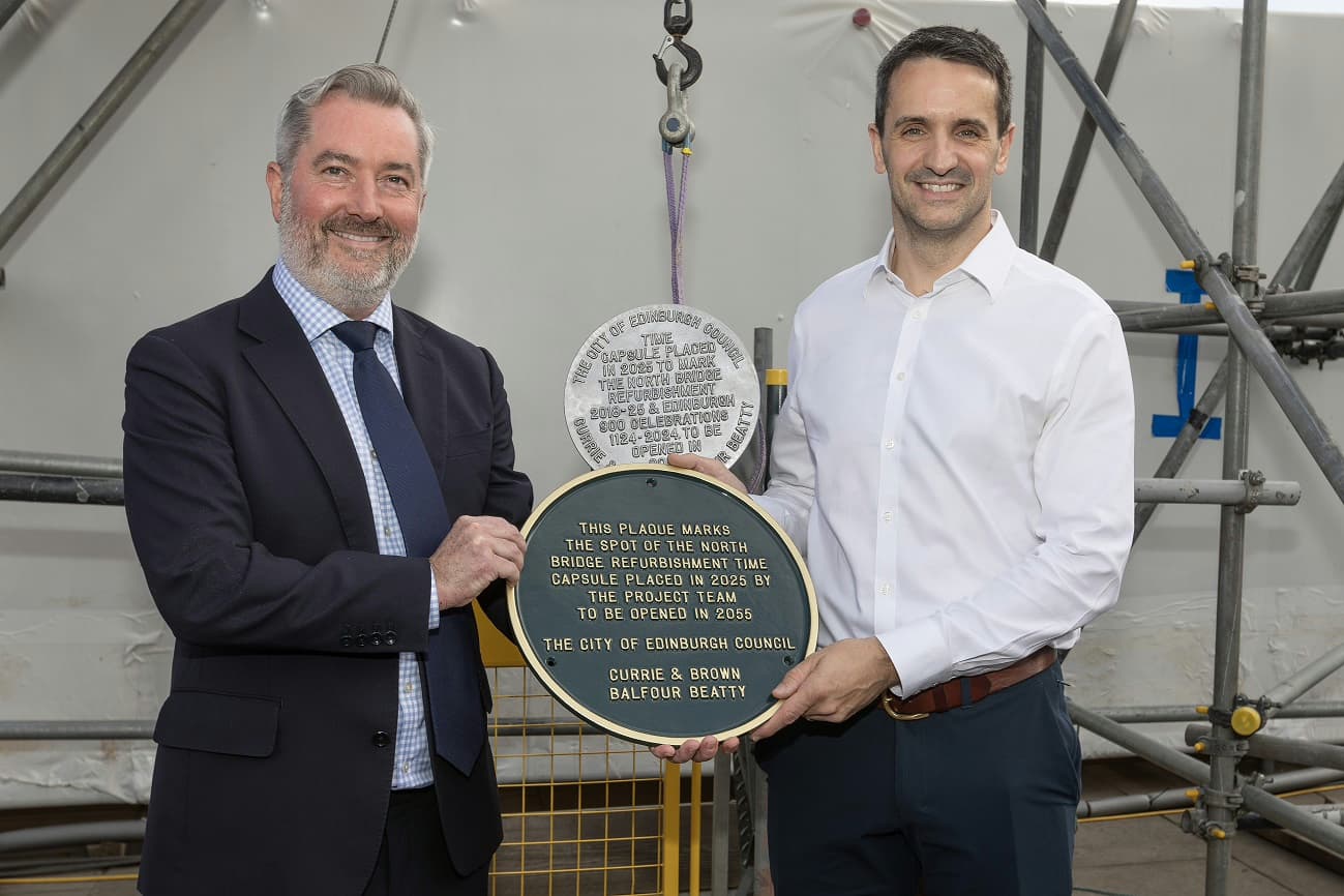 Edinburgh’s North Bridge Project Marks Legacy with New Time Capsule