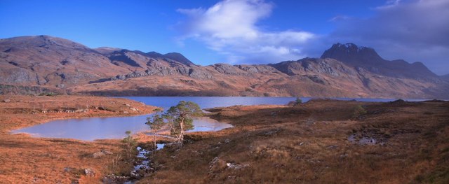 Loch Maree and Slioch: A Serene Highland Reflection